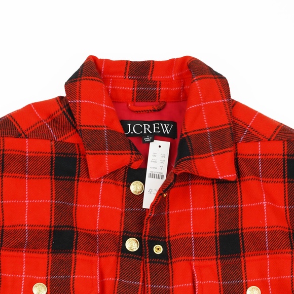 JCREW Size S Cropped Puffer Jacket in Buffalo Check $148 BV699 - Picture 4 of 7